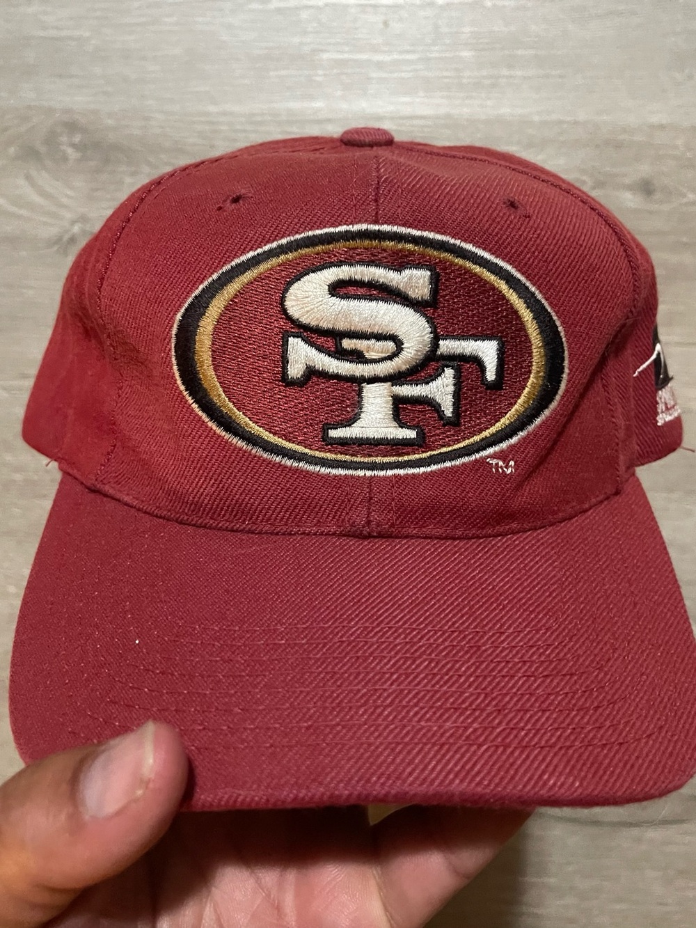 Vintage San Francisco 49ers Sports Specialties Snapback Hat Maroon